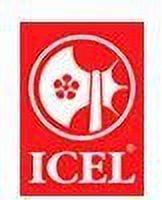 Icel Cutlery 5 1/2-inch Stiff Boning Knife, Extra Wide Serrated Blade, Blue Handle.