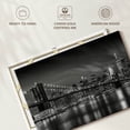 thumbnail image 6 of Elephant Stock Brooklyn Bridge Nightly Impressions Wall Art - Horizontal Canvas Wall Art - Living Room Wall Decor - Places Canvas - Gray And Black Decor By Melanie Viola - 12" x 8", 6 of 8