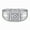 E-Wedding Ring, variant on S925 Sterling Silver Solitaire Wedding Band for Men Gold-Plated Cubic Zirconia Engagement Ring Size 8