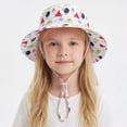 thumbnail image 2 of CAUYDY 6 12 18 Months Baby Sun Hats 2T 3T 4T Toddler Sun Hat 5-10T Kids Summer UPF 50+ for Girls Boys Adjustable Beach Hats with Bucket Wide Brim (Sizes 3-6 Years,Watermelon Red), 2 of 5