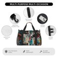 thumbnail image 4 of Easygdp Colorful Graffiti Cow Bolsa de Gimnasio, Bolsa de Viaje Duffel, Bolsa de Fin de Semana con Compartimentos, Bolsa de Mano para Noche, 4 of 7