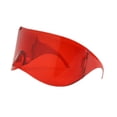 thumbnail image 2 of Gafas de sol futuristas, modernas y de gran tamaño, con montura envolvente para adultos que practican senderismo Rojo, 2 of 8