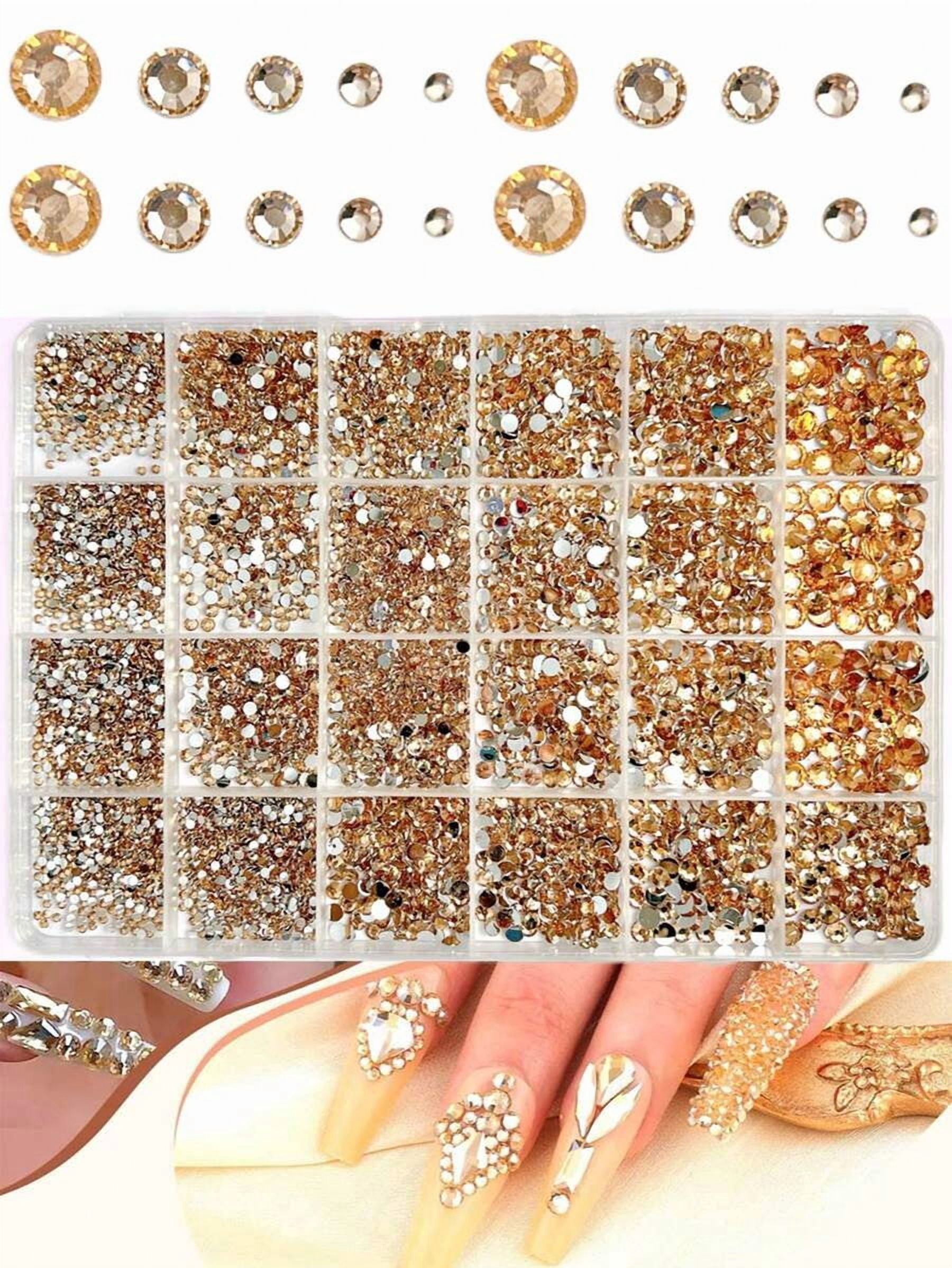 1 Box Assorted Color ABS Rhinestones, Resin Flat Diamonds, Shiny Nail Art Decorations For DIY Crafts And Manicure Accessories Nails Nail Supplies Nail Gems