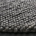 thumbnail image 3 of SAFAVIEH Natura Feride Geometric Area Rug, Dark Grey, 8' x 8' Round - Scandinavian Design, Dark Grey, Handmade Wool Blend, Ideal for Living Room, Bedroom, Dining Space, 3 of 11