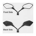 thumbnail image 2 of Motorcycle Side Mirrors, Wide Application Heavy Duty & Durable For All Weather Conditions, Rotatable And Adjustable Eagle Eye Shape Tapered Design Universal Fitment For Motorcycle, Scooter, Atv, 2 of 5