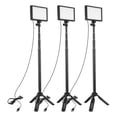 thumbnail image 3 of Andoer Andoer 3-Piece USB LED Video Lighting Kit with 14-Level Brightness, 3200K-5600K Color Temperature, Adjustable Tripod up to 148cm, 5 Filter Panels, and Triple Cold Shoe Mount for Versatile, 3 of 7