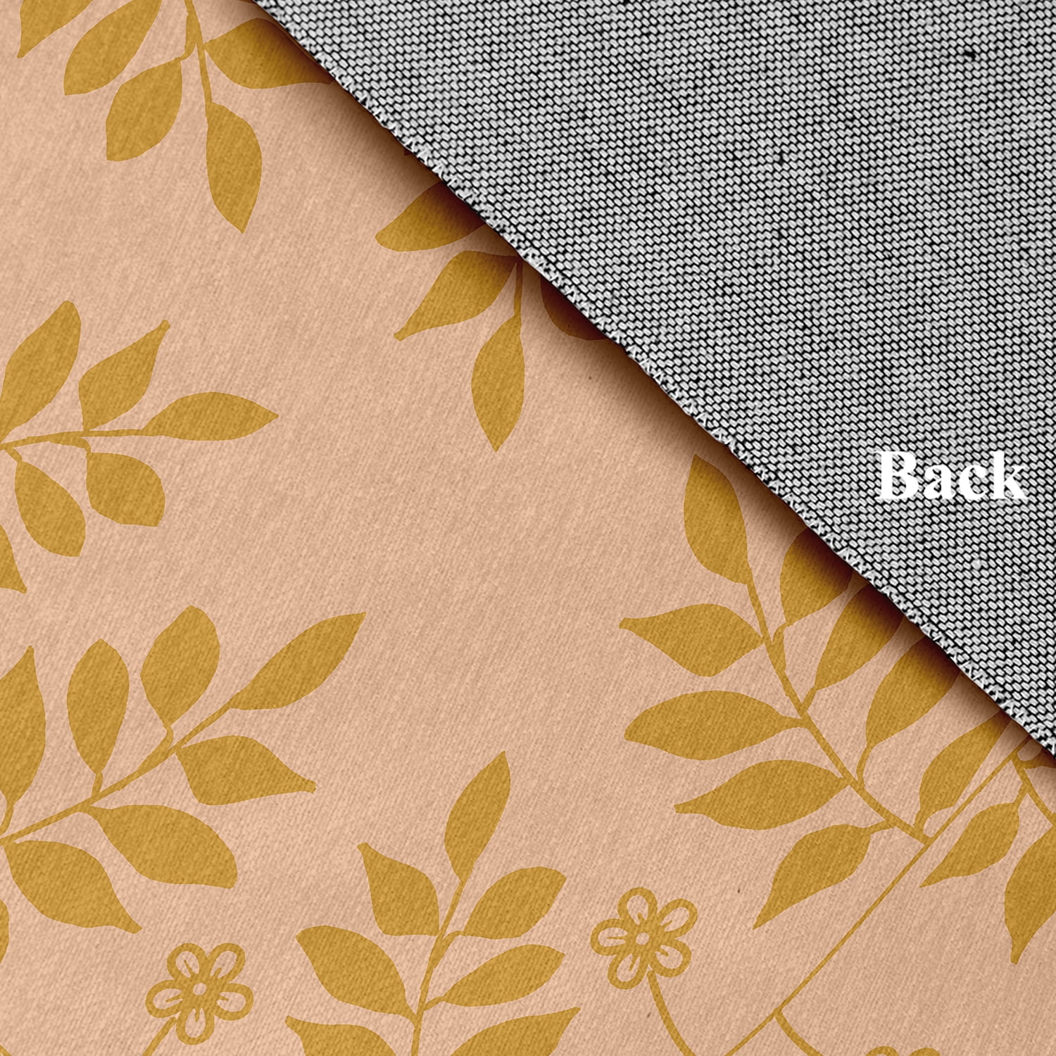 Simply Daisy 3' x 5' Golden Mustard Fern Fronds Rug