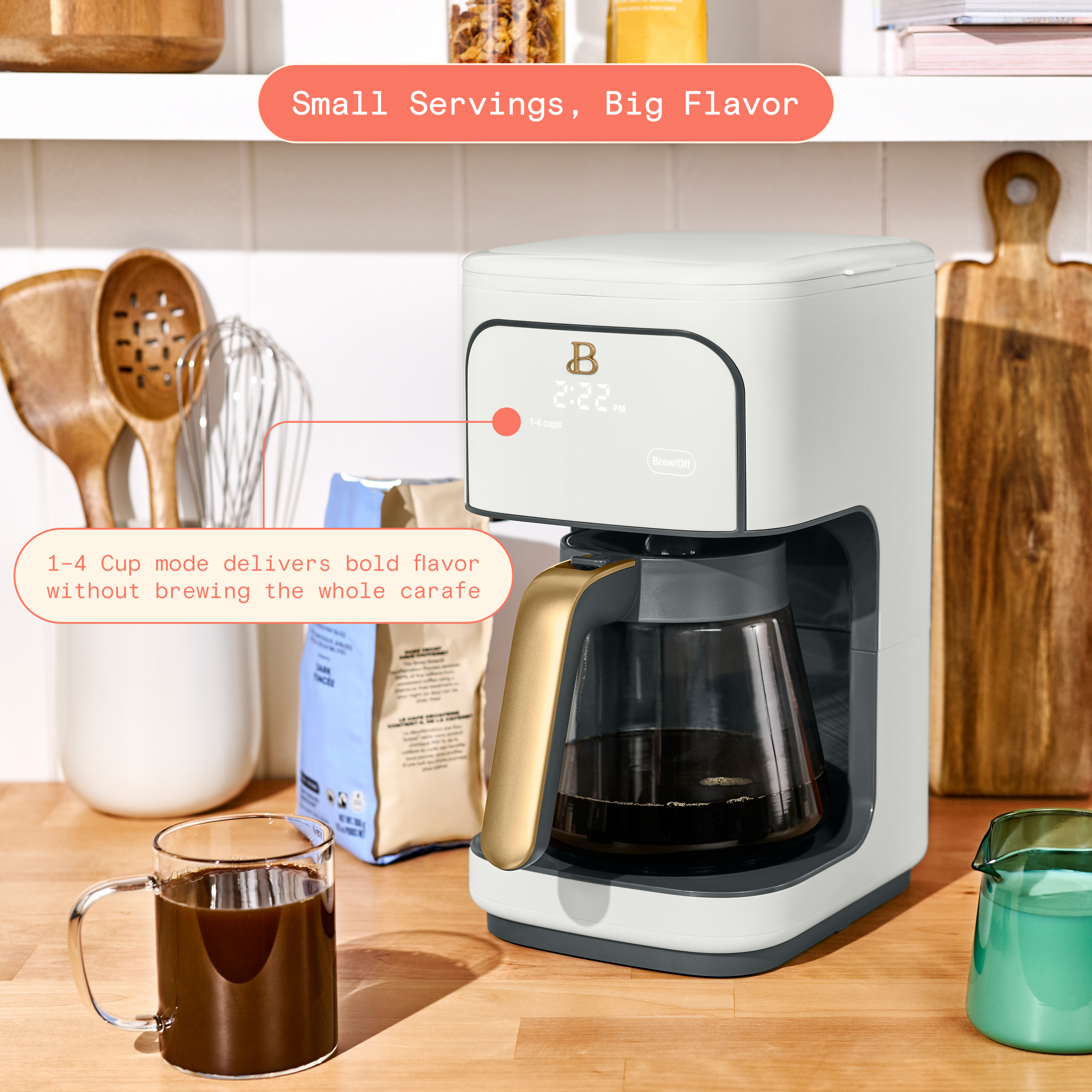 Beautiful by Drew Barrymore 12-Cup Programmable Coffee Maker photo 3