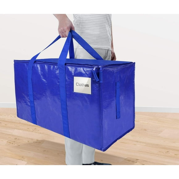 Boreal Craft Boxes for Closet Closet Organize Large Capacity Storage Bag Organizer 3-pack 2 Pack Extra Large Moving Bags With Zippers & Carrying Handles Heavy Duty Storage Tote For Space Saving Moving