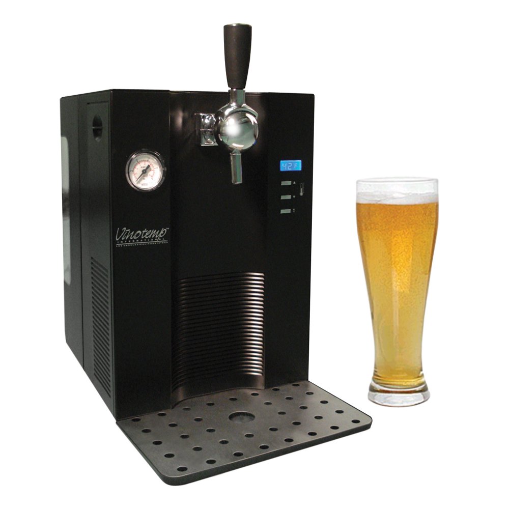 Mini Keg Beer Dispenser For Use With 5L Kegs All Black, Upgrade To