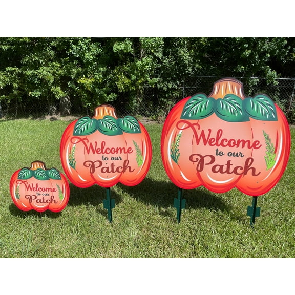 Welcome to our Patch Pumpkin Available in Three Sizes