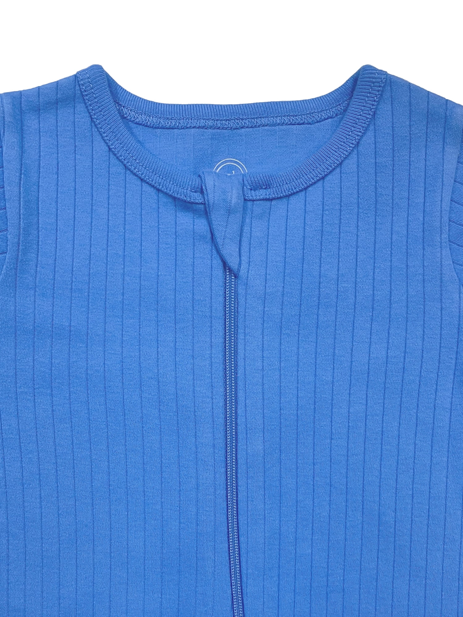 Wonder Nation Baby Unisex Zip Front Footed Sleep N Play Pajamas, Sizes Preemieie-6/9 Months