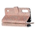 thumbnail image 4 of Funda de piel con estampado de flores de encaje para Xiaomi Mi CC9, rosa dorada, 4 of 4