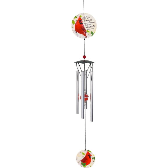 Spoontiques Wind Chime, 3"L x 3"W x 18"H, Cardinal Memorial