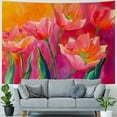 thumbnail image 4 of Watercolor Tulips Tapestry Wall Decor,red tulip flower floral Wall Tapestry Hanging Tapestry For Bedroom Living Room Home Decor, 4 of 6
