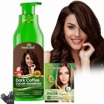 Herbishh Hair Color Shampoo for Gray – Magic Dye Colors in Minutes–Long Lasting–500 Ml–3-In-1 Color–Ammonia-Free (Dark Coffee)