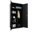 thumbnail image 6 of Hirsh Wardrobe Metal Storage Cabinet 18"D x 36"W x 72"H in Black, 6 of 8