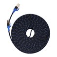 thumbnail image 2 of Cable Ethernet Cat7 Cable plano de red LAN Cable de conexión RJ45 (10 m), 2 of 5