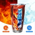 thumbnail image 6 of Salouo Red Leaf Flame Fox Print 20oz Tumbler with Lid,Stainless Steel Vacuum Insulated Tumbler Durable Insulated Coffee Mug Thermal Cup with Splash Proof Sliding Lid-Straw Three-piece Set, 6 of 8