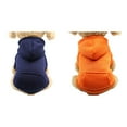 thumbnail image 1 of (2-Pack) Rinsvye Polyester Hoodied Sweatshirts with Small Dog Clothes for Pocket Dog Clothes Pet Dog Clothing Dog Fleece Dog Clothes Puppy Leash for Small Dogs, 1 of 4