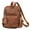 Caramel color, variant on Contemporary PU Leather Backpack for Women Shoulder Bag Casual Handbag for Travel and Daily Use with Tassels Charm