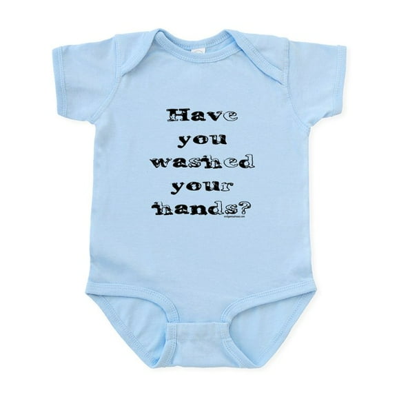 CafePress - Washedhands Body Suit - Baby Light Bodysuit, Size Newborn - 24 Months