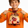 thumbnail image 4 of Kbndieu Halloween Tote Treat Bags for Trick or Treating, Halloween Goodie Candy Bags Reusable Cloth Bucket Gift Bag Handbag for Kids Costume Party Favor Supplies, 4 of 5