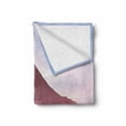 thumbnail image 2 of Mountain Soft Flannel Fleece Blanket, Abstract Illustration of Hill and Sandy Beach Ocean Scenery Nature Sky Summer Sea, Cozy Plush for Indoor and Outdoor Use, 50" x 60", Multicolor, by Ambesonne, 2 of 6