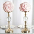 thumbnail image 2 of Efavormart 2 Pack | 7" ROSE GOLD Flower Ball Silk Rose Pomander Kissing Ball, 2 of 10