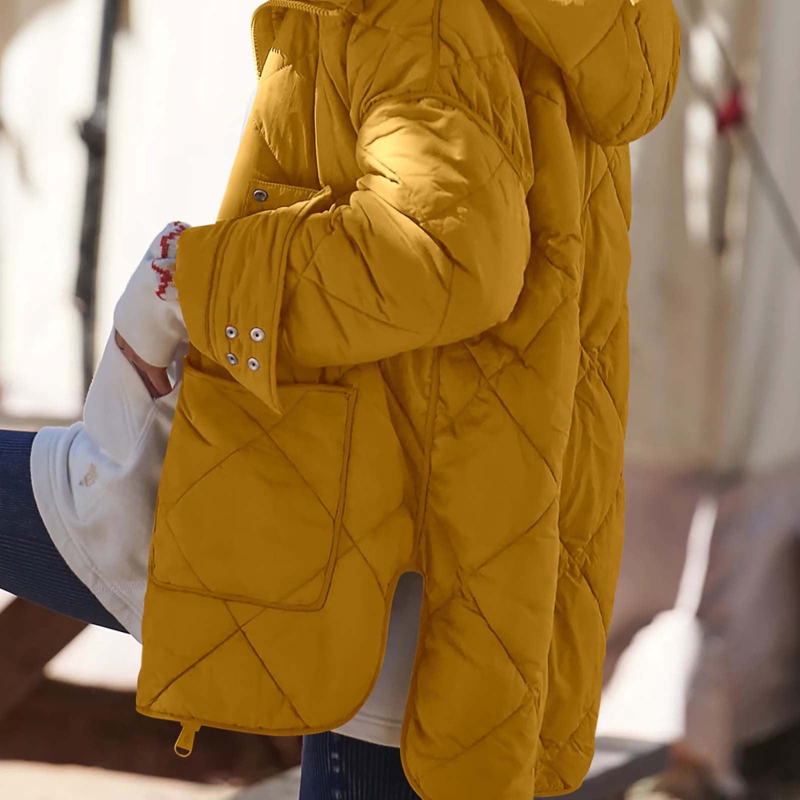 ジャケット・アウター YELLO y mountain puffey coat Men's Mountain Classic Puffer Jacket, Colorblock