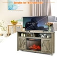 thumbnail image 5 of Gymax 59'' Fireplace TV Stand W/ 25'' 1350W Electric Fireplace Heater Natural, 5 of 10
