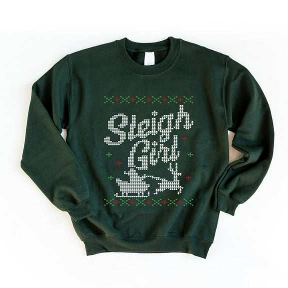 Ugly Sweater Sleigh Girl - Women's Graphic Sweatshirt