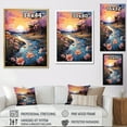 thumbnail image 4 of Designart "Riverside Rural Allure At Dusk" Landscape Forest River Canvas Prints, 4 of 7
