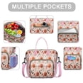 thumbnail image 2 of Pastel Halloween Pumpkins Ghosts and Bats Womens Lunch Box for Work,Insulated Large Lunch Bag for Tween and Teen,Loncheras Para Mujer,Leakproof Adult Lunch Bag for Work,Beach,Travel,Picnic,Camping, 2 of 7