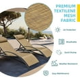 thumbnail image 4 of EROMMY Patio Chaise Lounge Chair Set of 2, Outdoor Lounge Chairs with 5 Position Adjustable Backrest, All-Weather Waterproof Pool Lounge Chairs for Poolside Beach Yard, 4 of 9