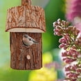 thumbnail image 1 of Casa de pájaros de para patio, de pájaro colgante creativo para pájaros, casa de incubación de pájaros para jardín al , 14x15x26cm CUTICAT casas de aves, 1 of 8