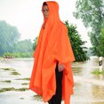 thumbnail image 4 of Poncho impermeable, 3 en 1, impermeable multifunción con capucha, poncho impermeable con capucha, compacto y ligero, 4 of 8