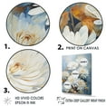 thumbnail image 3 of Designart "Elegance And Fragrance Of White And Blue Mums IV" Mums Floater Framed Wall Art Prints, 3 of 5