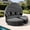 Black, variant on SUNCROWN 4 Piece Outdoor Round Canopy Daybed Black Wicker Patio Furniture Set with Cushions