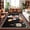 Black, variant on Retro Cartoon Chef Washable Area Rug 2 x 3 ft Vintage Wine Cheese Farmhouse Traditional Red Soft Non Slip Rugs Stain Repellent Indoor Felt Carpet for Living Dining Room Bedroom Home Office