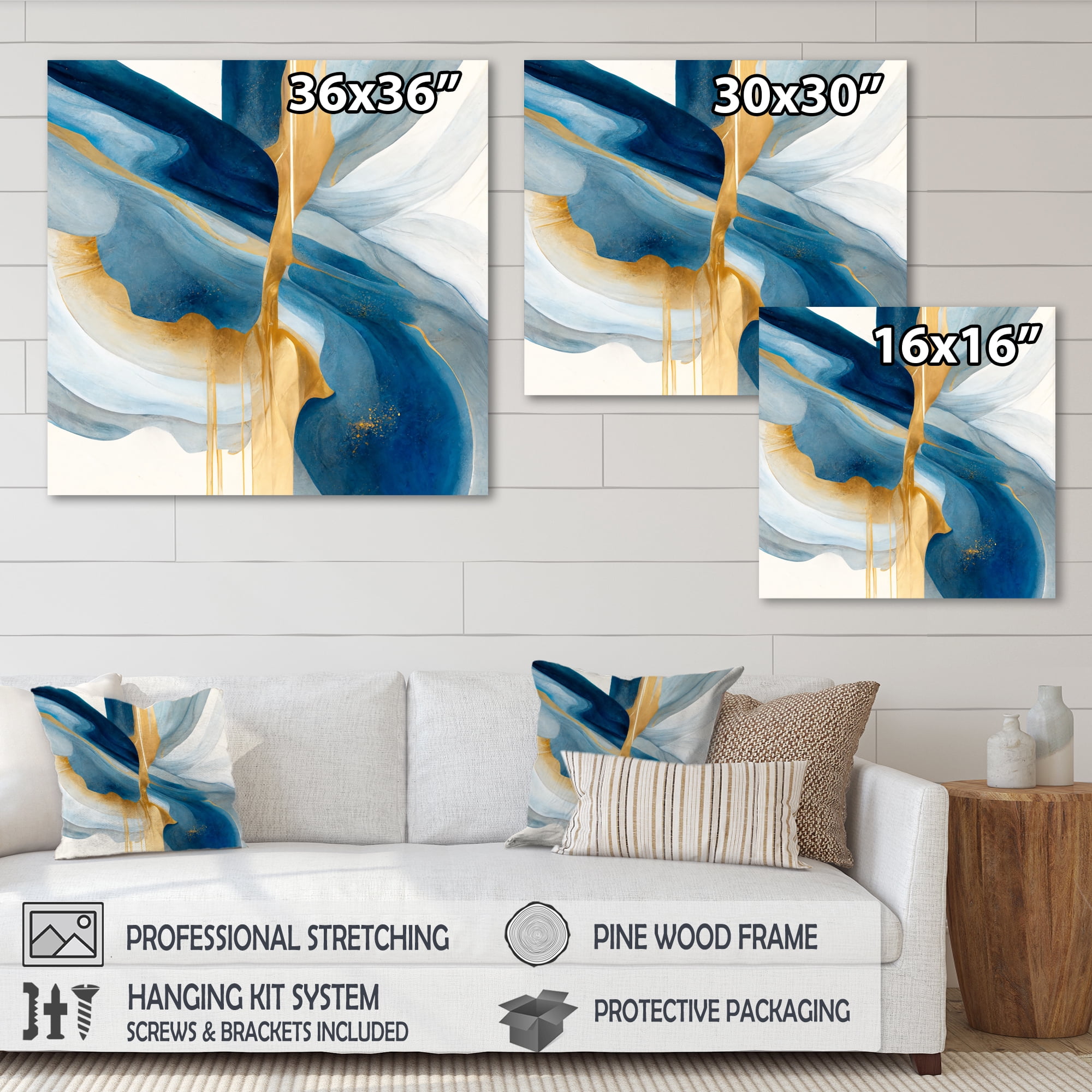 Designart Bold Expression Art I Canvas Wall Art