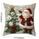 thumbnail image 3 of Fundas de almohada navideñas de 45 x 45 cm | Fundas de almohada decorativas festivas con tela de algodón suave y cremallera oculta para sofá, dormitorio, decoración del hogar, 3 of 5