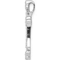 thumbnail image 2 of 10K White Gold 1/4Ct. Diamond Budded Cross Chain Slide (Width 17.5) (Length 24.5) - Jbsp, 2 of 5