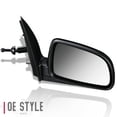 thumbnail image 4 of Damcidoi 2pcs Left & Right Side Paintable Manual Adjustment Exterior Door Rear View Mirror ABS for Chevy for Aveo LS/LT 07-11 & Base 08-11 Black 96458087 96600801, 4 of 7