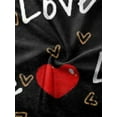 thumbnail image 4 of Women Valentine\'s Day Casual Sweatshirt Long Sleeve Round Neck Love Heart Letter Print Loose Autumn Novelty 2022 Pullover Tops (Black Red Heart, X-Large), 4 of 9