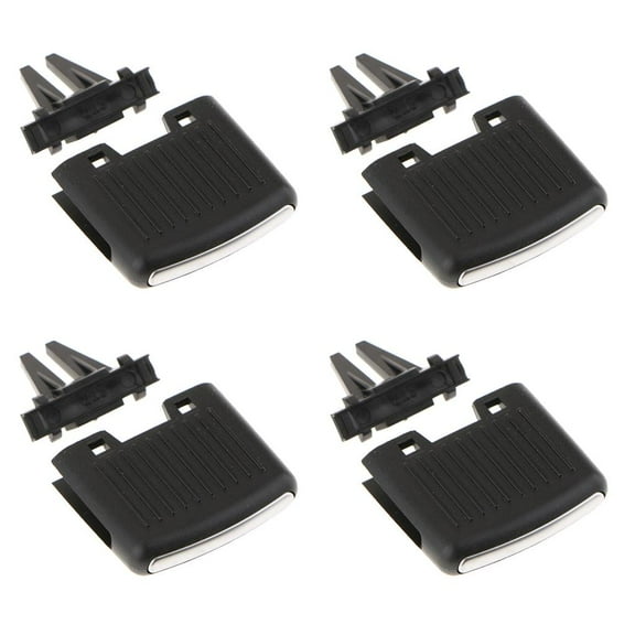 Pack of 4 Car Air Vent Outlet , Air Conditioning Vent Replacement Tab for 2006-2011  - Easy Installation