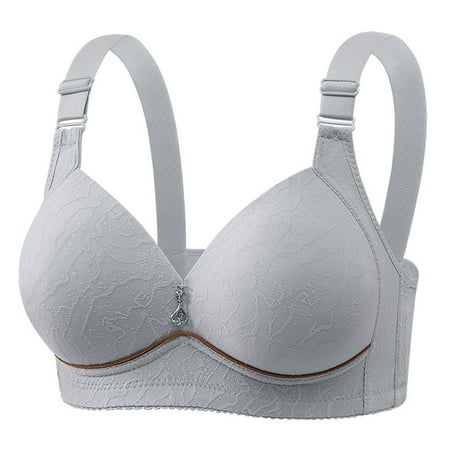 Cathalem Bras For Women Sports Bras For Women No Underwire Women s Push Up Bras Hollow Breathable Bralettes Full Coverage Everyday Bra (Light Gray A)
