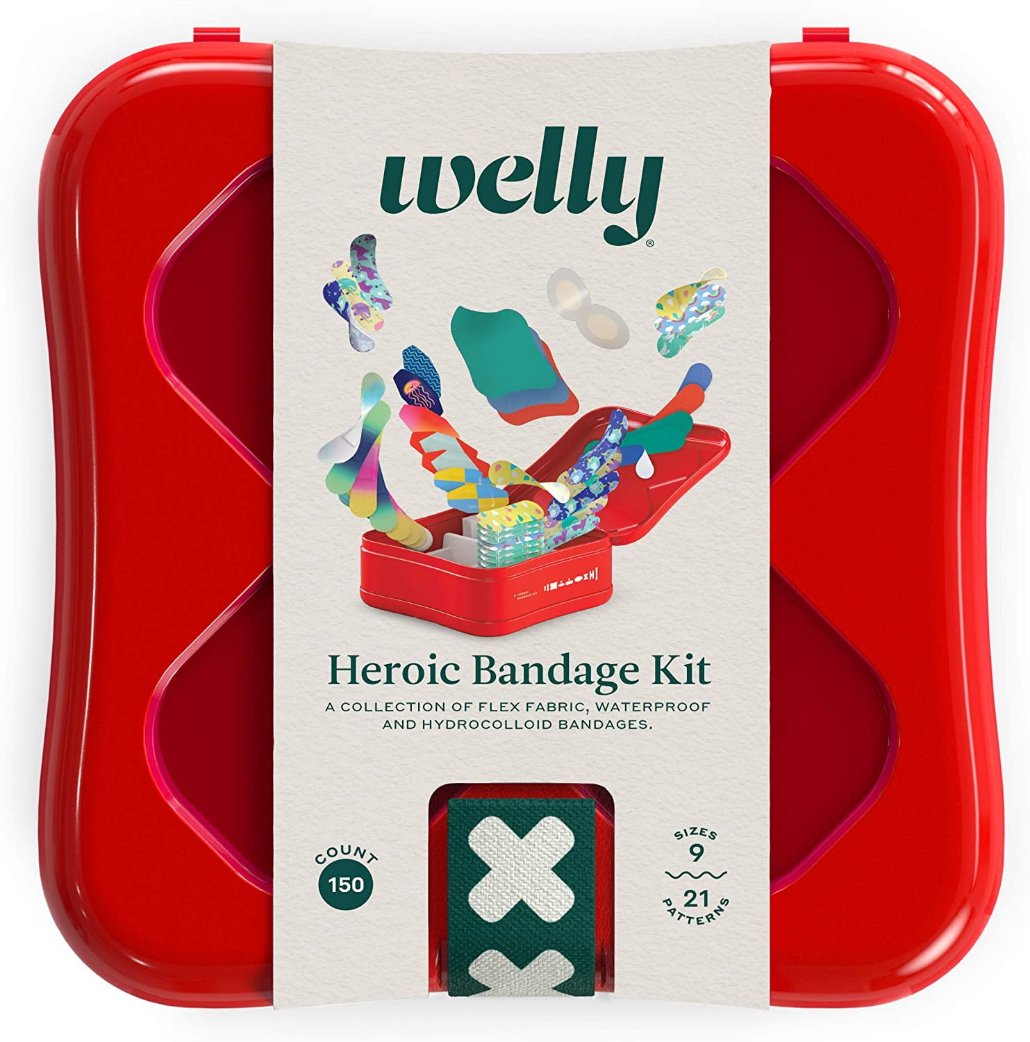 Welly Heroic Bandage Kit, 150 Pieces