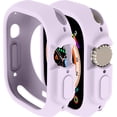 thumbnail image 1 of Compatible avec Apple Watch Ultra 49 mm Boîtier Tout-Rond Antichoc TPU Silicone Couvercle de Protection Pare-Chocs Anti-Rayures Boîtier de Protection pour Apple Watch Ultra 49 mm (Violet), 1 of 5