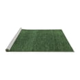 thumbnail image 2 of Ahgly Company Machine Washable Indoor Square Abstract Turquoise Blue Modern Area Rugs, 4' Square, 2 of 4